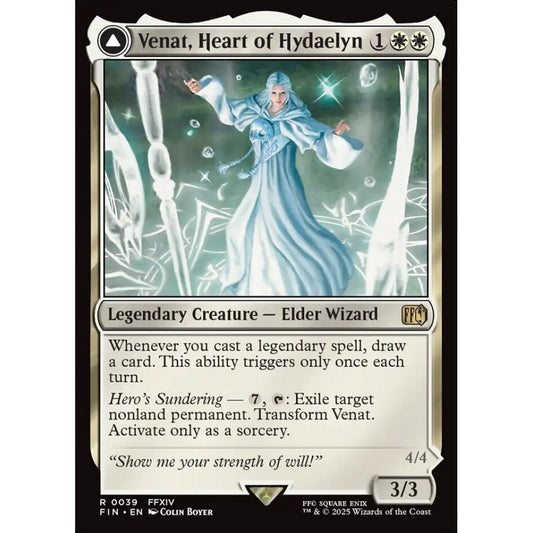 Venat, Heart of Hydaelyn // Hydaelyn, the Mothercrystal rare 39 Magic the Gathering Final Fantasy