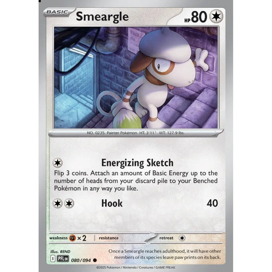 Smeargle Common 080/094 Pokemon Card Game Phantasmal Flames