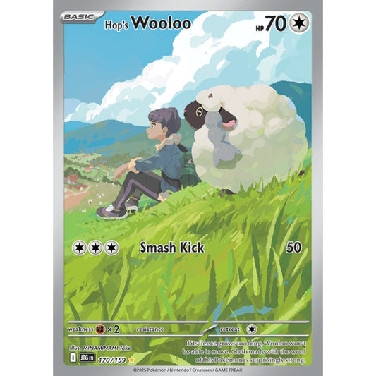 Hop's Wooloo Illustration Rare 170/159 Pokemon Card Game Journey Together