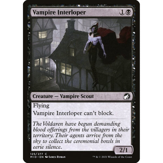 Vampire Interloper common 125 Magic the Gathering Innistrad: Midnight Hunt