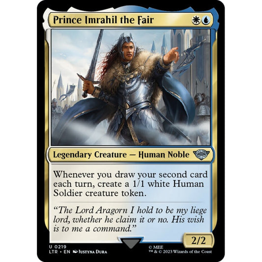 Prince Imrahil the Fair, uncommon, 219, Magic the Gathering, The Lord of the Rings: Tales of Middle-earth