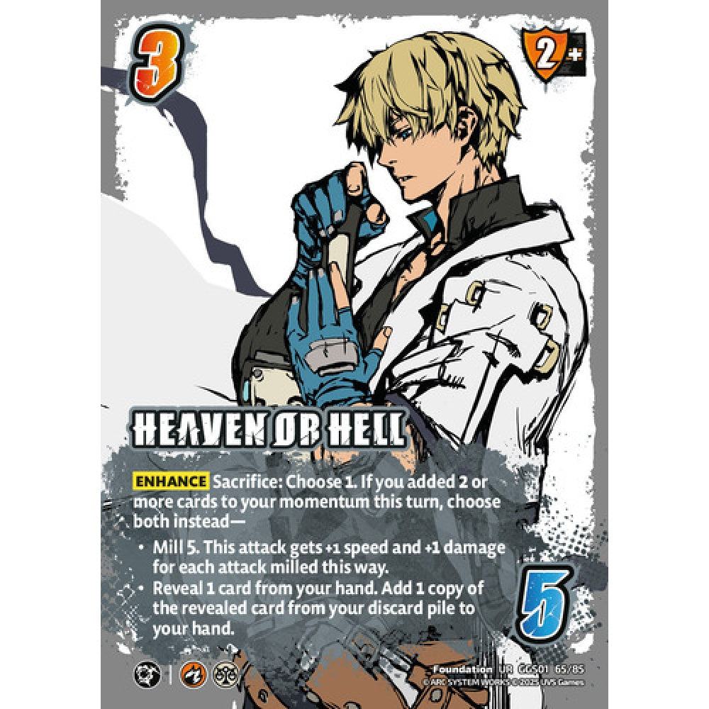 Heaven or Hell 65/85 Universus Card Game Guilty Gear -Strive- UR Foil