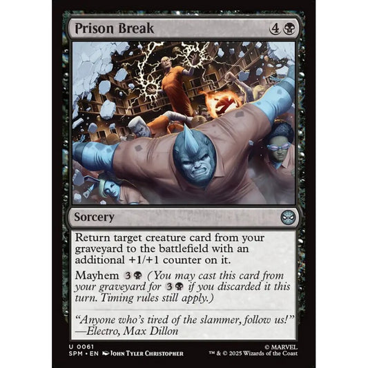 Prison Break uncommon 61 Magic the Gathering Marvel's Spider-Man