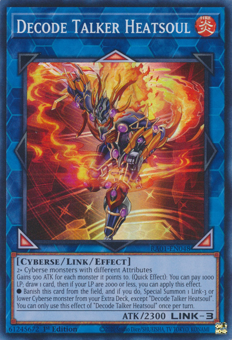 Decode Talker Heatsoul RA01-EN048 Secret Secret Rare Yu-Gi-Oh 25th Anniversary Rarity Collection in Art