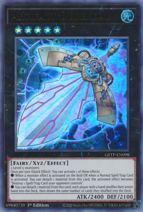 Artifact Durendal JUSH-EN057 Rare Rare Yu-Gi-Oh Justice Hunters in Art