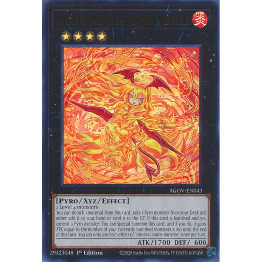 Infernal Flame Banshee AGOV-EN043 Ultra Yu-Gi-Oh Age of Overlord