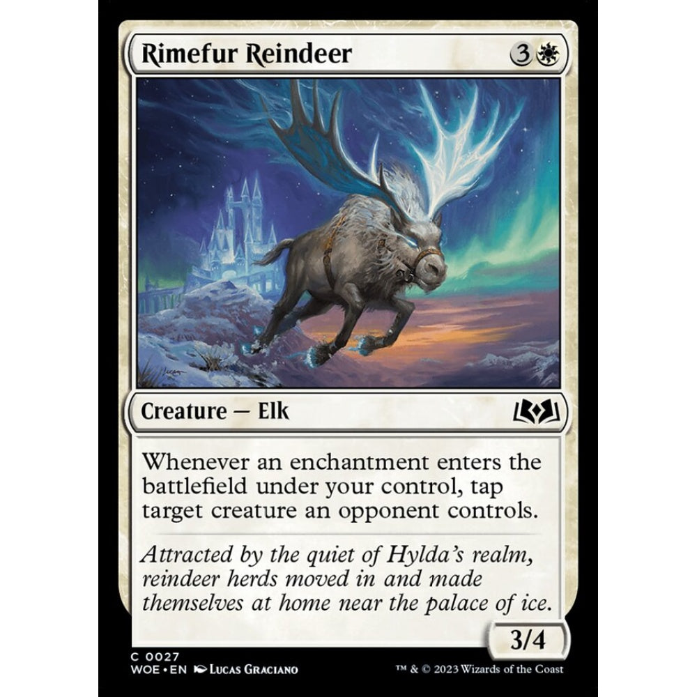 Rimefur Reindeer, common, 27, Magic the Gathering, Wilds of Eldraine