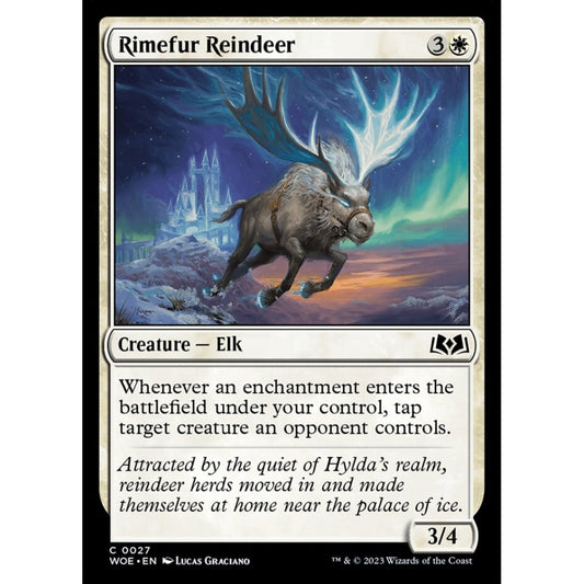 Rimefur Reindeer, common, 27, Magic the Gathering, Wilds of Eldraine