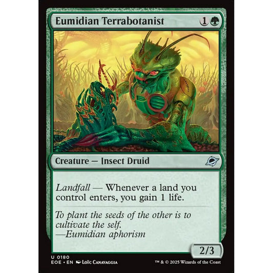 Eumidian Terrabotanist uncommon 180 Magic the Gathering Edge of Eternities