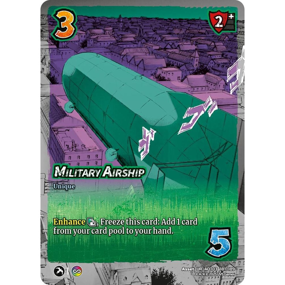Military Airship 181/189 AOT03 Universus Attack on Titan: Apocalypse Asset UR