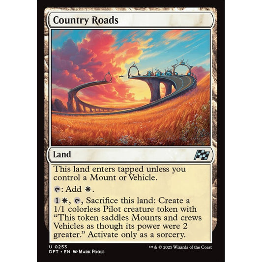 Country Roads, 253, uncommon, Magic: The Gathering, Aetherdrift