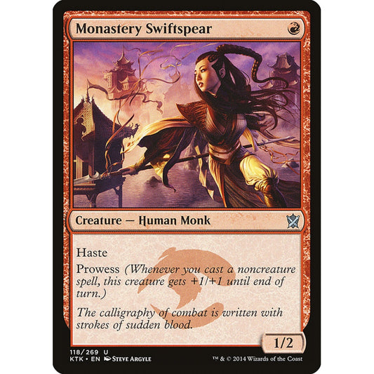 Monastery Swiftspear uncommon 118 Magic the Gathering Khans of Tarkir