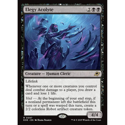 Elegy Acolyte rare 97 Magic the Gathering Edge of Eternities