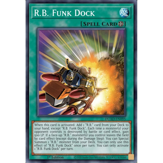 R.B. Funk Dock DUAD-EN095 Super Super Rare Yu-Gi-Oh Duelist's Advance in Art