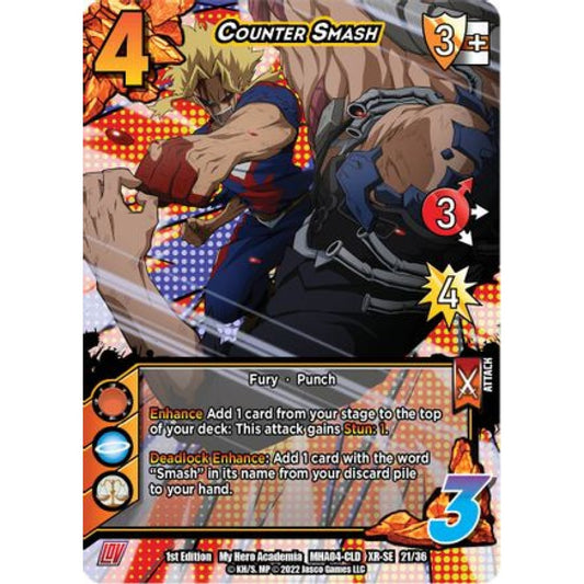 Counter Smash, 21/36, XR-SE, UniVersus, MHA04 League of Villains