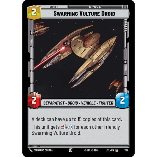 Swarming Vulture Droid, C, JTL 754) Foil, Star Wars Unlimited
