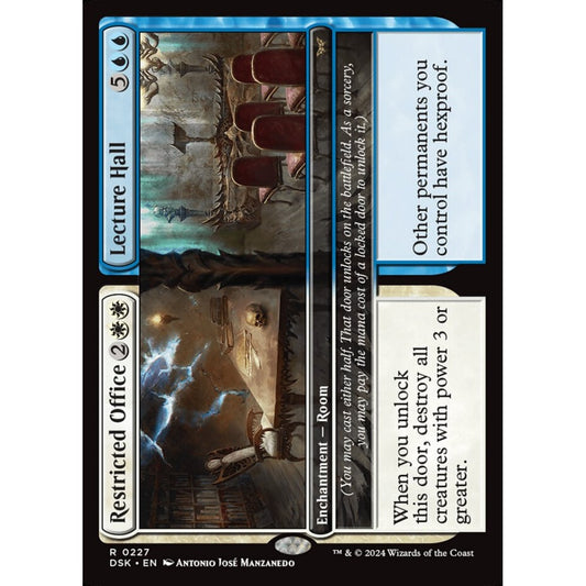 Restricted Office // Lecture Hall, 227, rare, Magic: The Gathering, Duskmourn: House of Horror