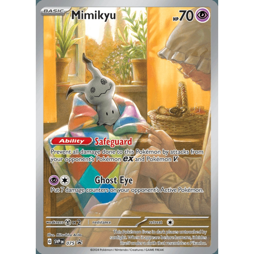 Mimikyu Black Star Promo 75 Pokemon Card Game Scarlet & Violet Promos