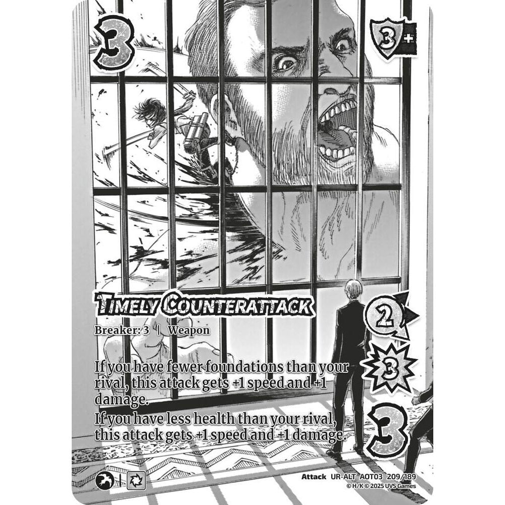 Timely Counterattack 209/189 AOT03 Universus Attack on Titan: Apocalypse Attack UR-ALT