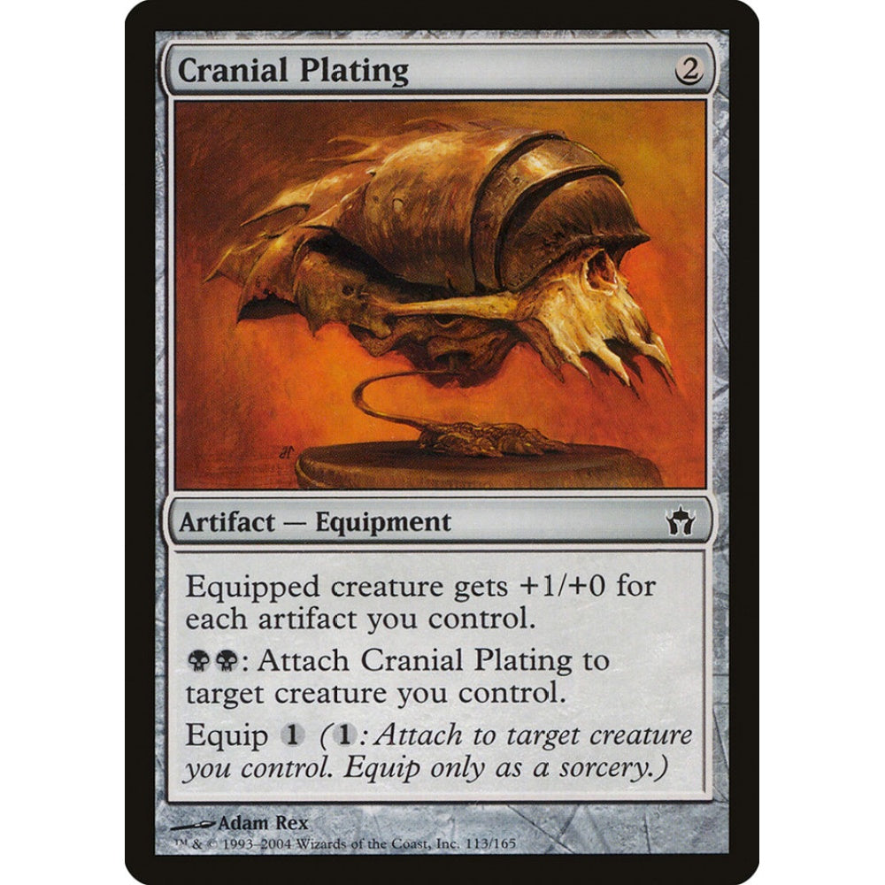 Cranial Plating common 113 Magic the Gathering Fifth Dawn