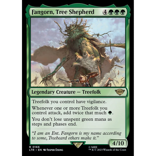 Fangorn, Tree Shepherd, rare, 166, Magic the Gathering, The Lord of the Rings: Tales of Middle-earth