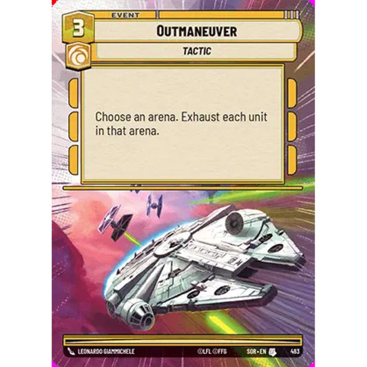 Outmaneuver, 483, U, Star Wars Unlimited, Sparks Of Rebellion