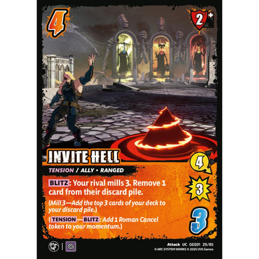 Invite Hell 29/85 Universus Card Game Guilty Gear -Strive- UC Non-Foil