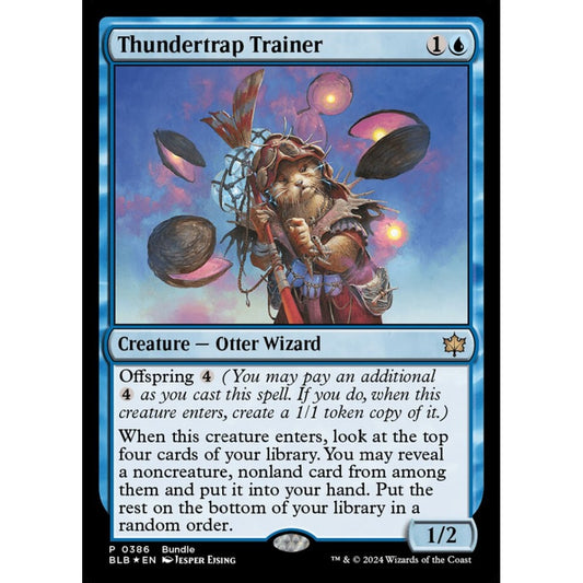 Thundertrap Trainer, 386, rare, Magic: The Gathering, Bloomburrow