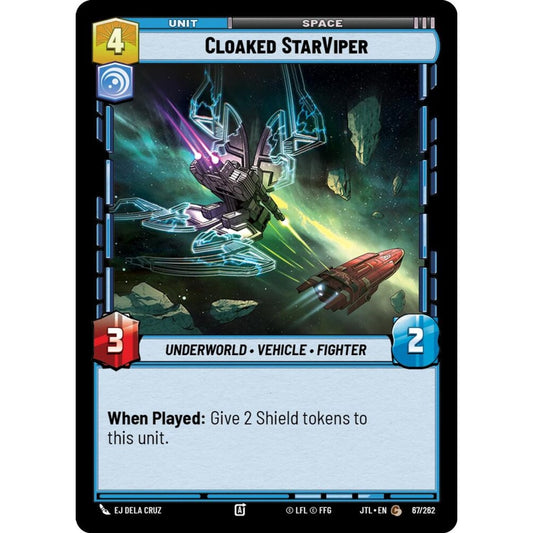 Cloaked StarViper, C, JTL 067), Star Wars Unlimited