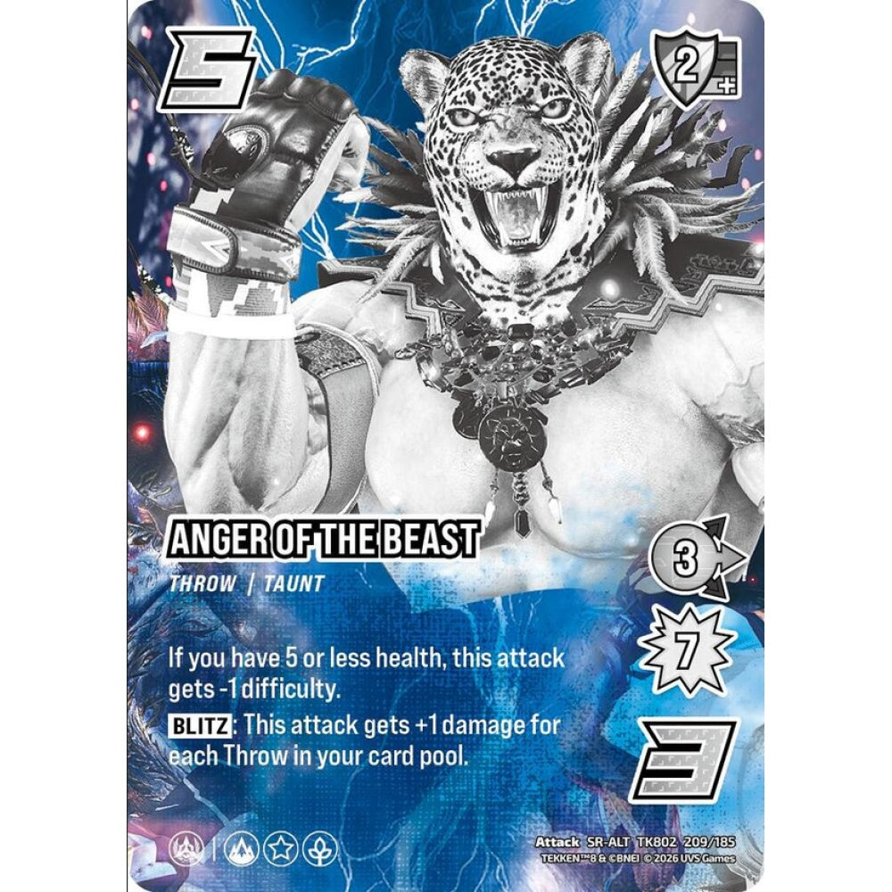 Anger of the Beast 209/185 TK802 Universus Tekken 8 Attack SR-ALT