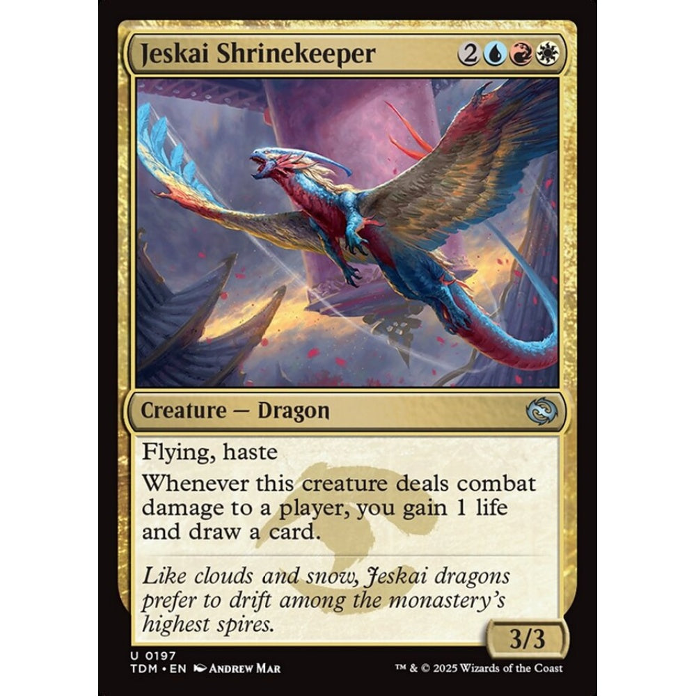 Jeskai Shrinekeeper uncommon 197 Magic the Gathering Tarkir: Dragonstorm