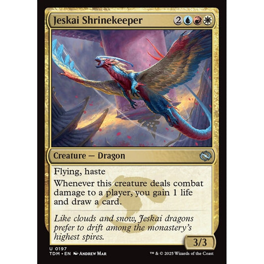 Jeskai Shrinekeeper uncommon 197 Magic the Gathering Tarkir: Dragonstorm