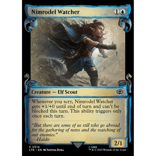 Nimrodel Watcher, common, 514, Magic the Gathering, The Lord of the Rings: Tales of Middle-earth
