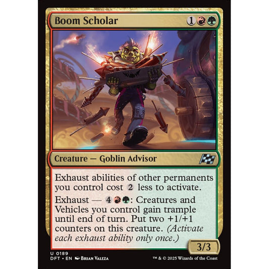 Boom Scholar, 189, uncommon, Magic: The Gathering, Aetherdrift