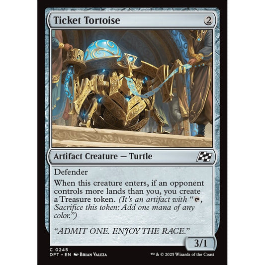 Ticket Tortoise, 245, common, Magic: The Gathering, Aetherdrift