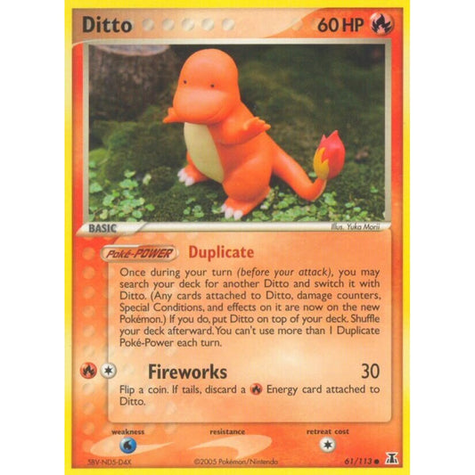 Ditto Common 61/113 Pokemon Card Game EX Delta Species