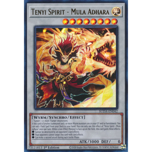 Tenyi Spirit - Mula Adhara SUDA-EN042 Ultra Ultra Rare Yu-Gi-Oh Supreme Darkness in Art
