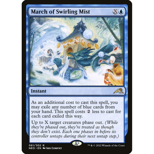 March of Swirling Mist rare 61 Magic the Gathering Kamigawa: Neon Dynasty
