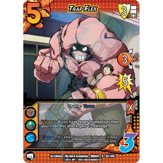 Trap Flex, 65/108, C, UniVersus, MHA03 Heroes Clash