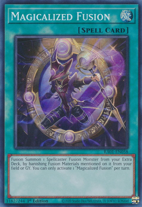 Magicalized Fusion RA01-EN058 Ultra Ultra Rare Yu-Gi-Oh 25th Anniversary Rarity Collection in Art