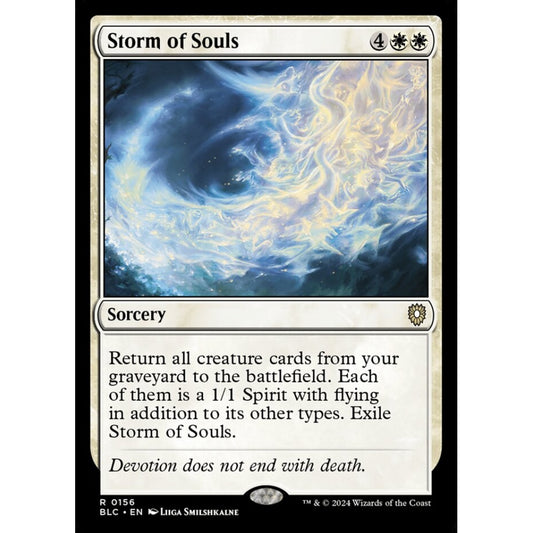 Storm of Souls, 156, rare, Magic: The Gathering, Bloomburrow
