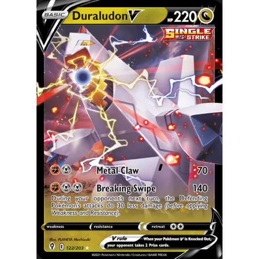 Duraludon V Double Rare 122/203 Pokemon Card Game Evolving Skies