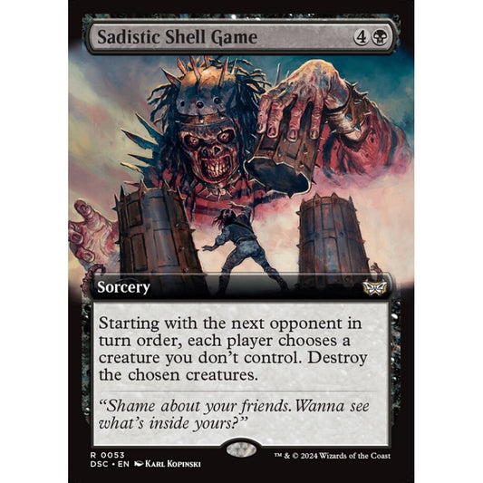 Sadistic Shell Game, 53, rare, Magic: The Gathering, Duskmourn: House of Horror Commander