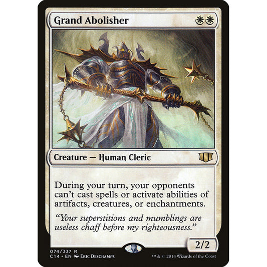 Grand Abolisher rare 74 Magic the Gathering Commander 2014