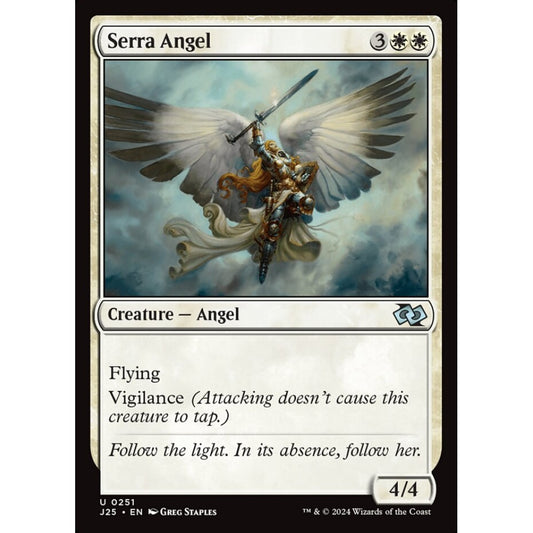 Serra Angel, 251, uncommon, Magic: The Gathering, Foundations Jumpstart