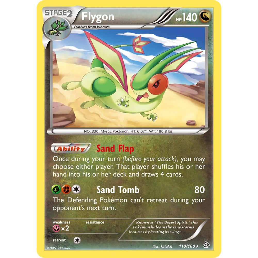 Flygon Rare Holo 110/160 Pokemon Card Game Primal Clash