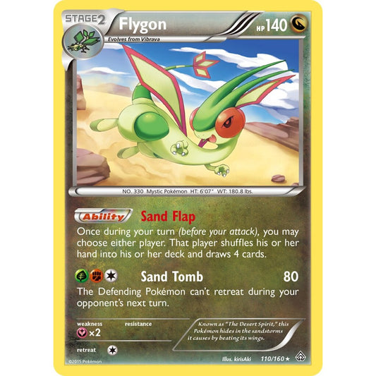 Flygon Rare Holo 110/160 Pokemon Card Game Primal Clash