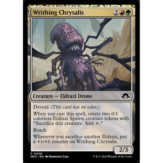 Writhing Chrysalis, 208, common, Magic: The Gathering, Modern Horizons 3