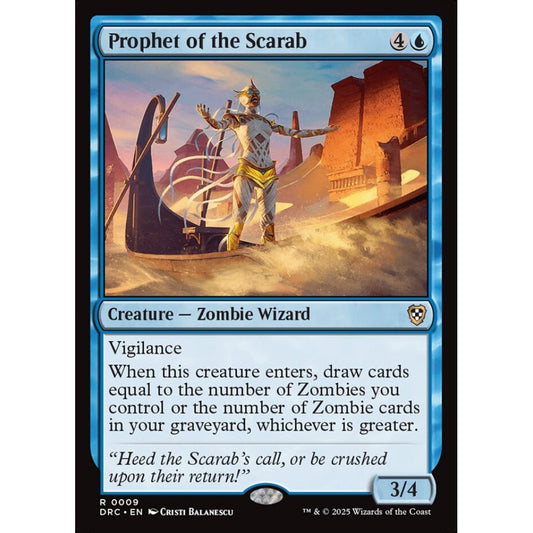 Prophet of the Scarab, 9, rare, Magic: The Gathering, Aetherdrift Commander