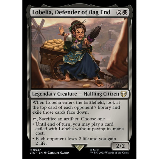 Lobelia, Defender of Bag End, rare, 27, Magic the Gathering, Tales of Middle-earth Commander